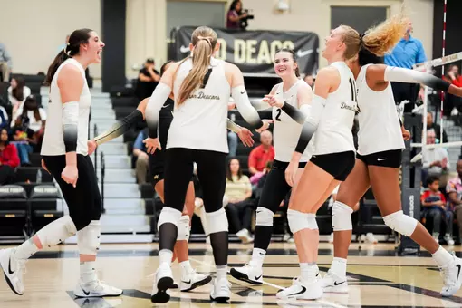 The Deacons’ game against the Georgia Tech Yellow Jackets  on Friday, October 17, 2025 at Reynolds Gymnasium in Winston-Salem, NC / Wake Forest Athletics