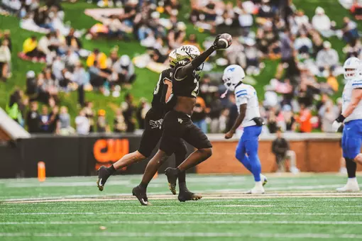 The Deacons game against the SMU Mustangs on Saturday, October 25th, 2025 at Allegacy Stadium in Winston-Salem, NC.