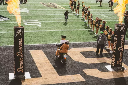 The Deacons game against the SMU Mustangs on Saturday, October 25th, 2025 at Allegacy Stadium in Winston-Salem, NC.