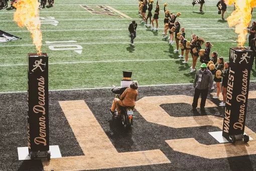 The Deacons game against the SMU Mustangs on Saturday, October 25th, 2025 at Allegacy Stadium in Winston-Salem, NC.