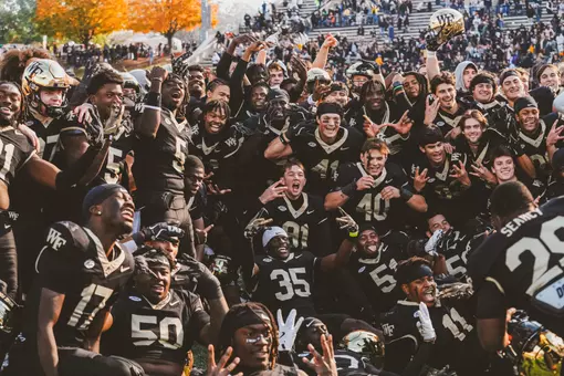 The Deacons game against the SMU Mustangs on Saturday, October 25th, 2025 at Allegacy Stadium in Winston-Salem, NC.