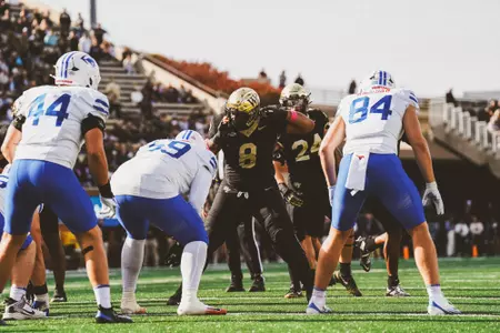 The Deacons game against the SMU Mustangs on Saturday, October 25th, 2025 at Allegacy Stadium in Winston-Salem, NC.