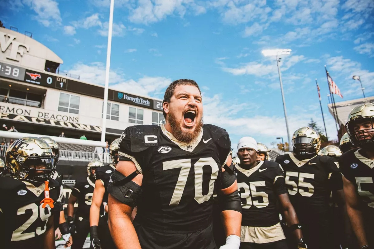 The Deacons game against the SMU Mustangs on Saturday, October 25th, 2025 at Allegacy Stadium in Winston-Salem, NC.