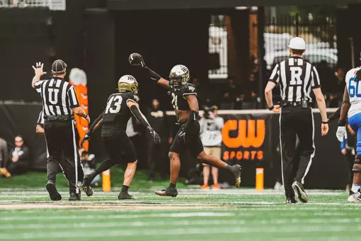 The Deacons game against the SMU Mustangs on Saturday, October 25th, 2025 at Allegacy Stadium in Winston-Salem, NC.