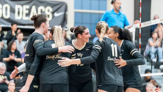 The Deacons’ game against the Seminoles’ on Friday, October 3, 2025 at Reynolds Gymnasium in Winston-Salem, NC / Wake Forest Athletics