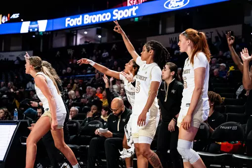 The Deacons’ game against the Radford Highlanders on Monday, November 3, 2025 at LJVM Coliseum in Winston-Salem, NC / Wake Forest Athletics