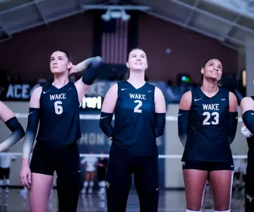 The Deacons’ game against the Stanford Cardinals on Sunday, November 2, 2025 at Reynolds Gymnasium in Winston-Salem, NC / Wake Forest Athletics