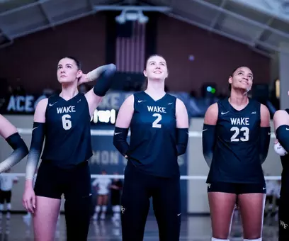 The Deacons’ game against the Stanford Cardinals on Sunday, November 2, 2025 at Reynolds Gymnasium in Winston-Salem, NC / Wake Forest Athletics