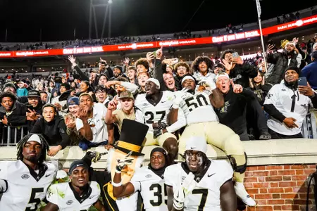 The Deacons’ game against the Virginia Cavaliers on Saturday, November 8, 2025 at Scott Stadium in Charlottesville, VA / Wake Forest Athletics