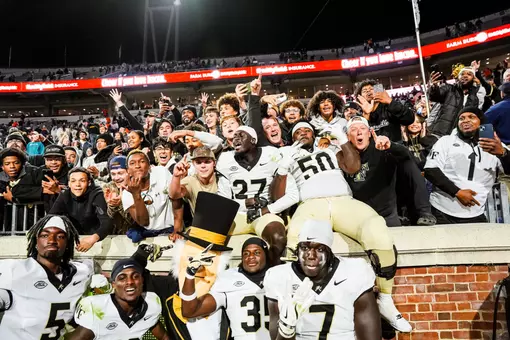 The Deacons’ game against the Virginia Cavaliers on Saturday, November 8, 2025 at Scott Stadium in Charlottesville, VA / Wake Forest Athletics