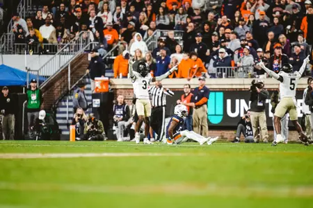 The Deacons’ game against the Virginia Cavaliers on Saturday, November 8, 2025 at Scott Stadium in Charlottesville, VA / Wake Forest Athletics