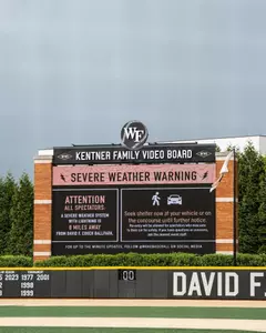 Video Board Weather Warning