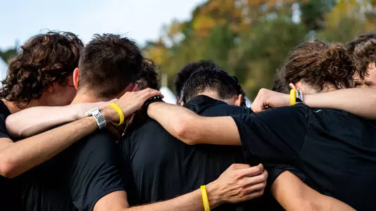 Wake Forest Men's Cross Country Huddle