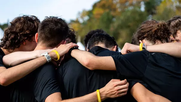 Wake Forest Men's Cross Country Huddle