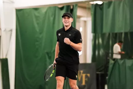 The Deacons’ match against the Saint Joseph's Hawks on Sunday, January 11, 2026 at the Wake Forest ITC in Winston-Salem, NC / Wake Forest Athletics