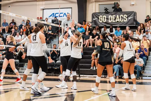 The Deacons’ game against the Wildcats on Friday, September 12, 2025 at Reynolds Gymnasium in Winston-Salem, NC / Wake Forest Athletics