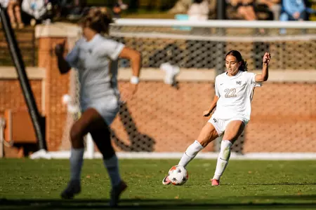 The Deacons' game against UNC on Thursday, October 18th, 2026 at Spry Stadium in Winston-Salem, NC.