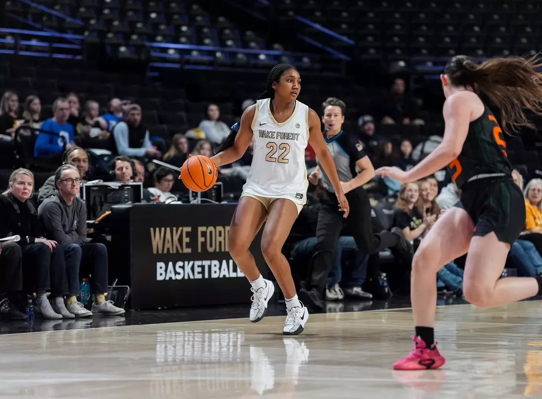The Deacons’ game against the Miami Hurricanes on Thursday, December 18, 2025 at LJVM Coliseum in Winston-Salem, NC / Wake Forest Athletics