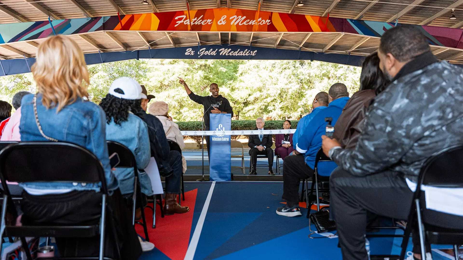 Chris Paul Mural Unveiling at Rupert Bell Park in Winston-Salem, NC.