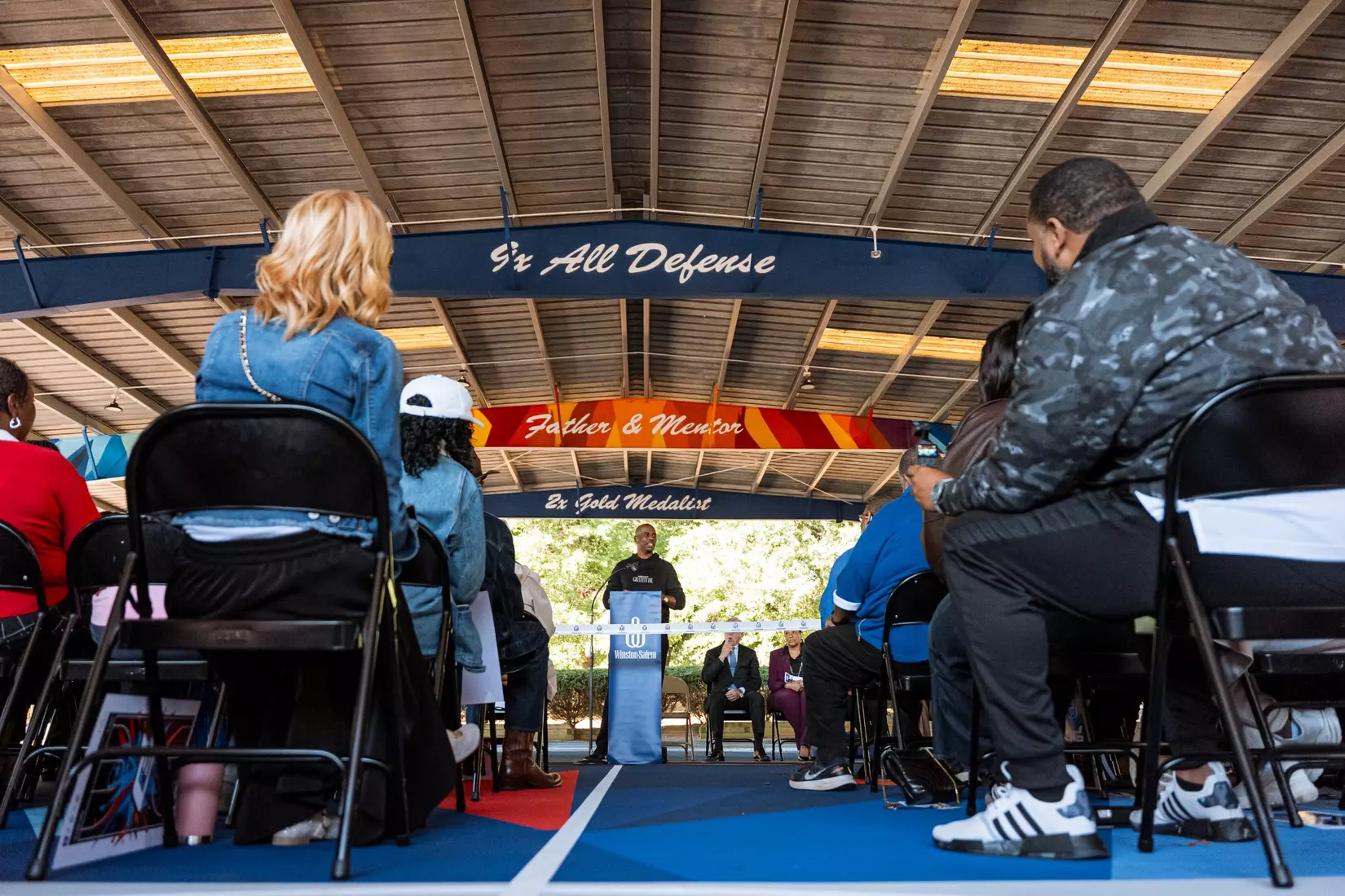 Chris Paul Mural Unveiling at Rupert Bell Park in Winston-Salem, NC.