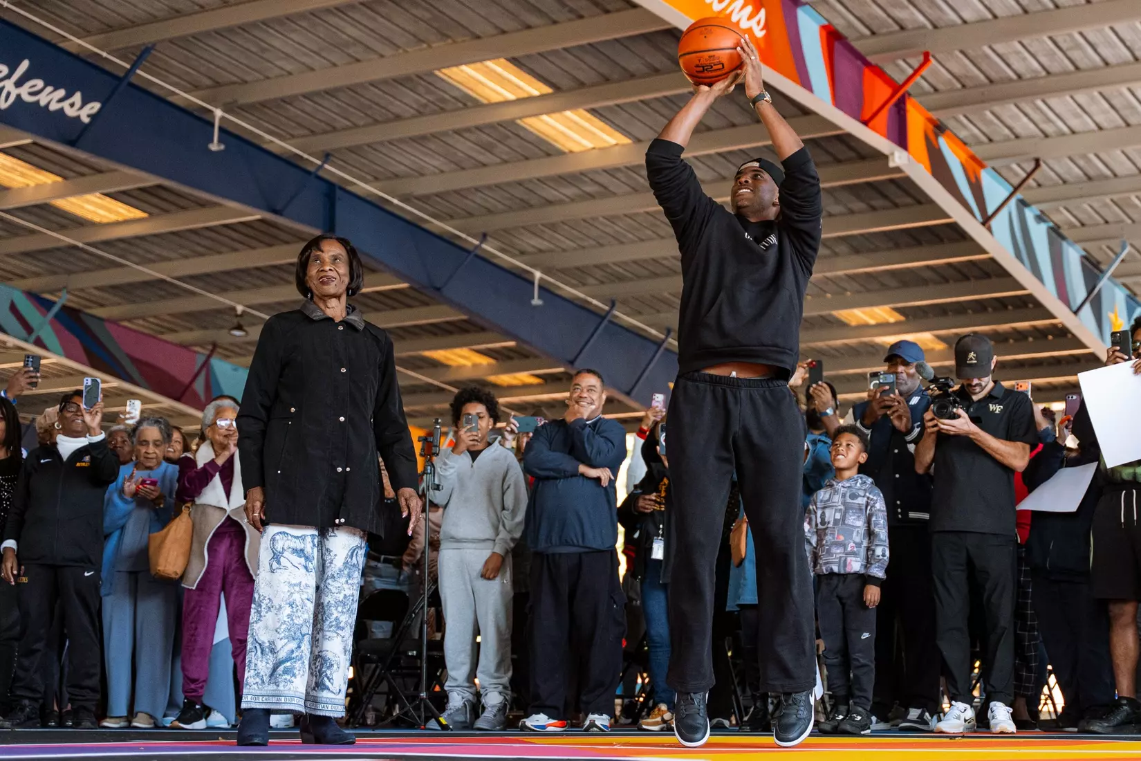 Chris Paul Mural Unveiling at Rupert Bell Park in Winston-Salem, NC.
