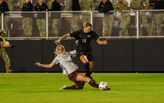 The Deacons' match against the Virginia Tech Hokies on Thursday, October 18th, 2026 at Thompson Field at Blacksburg, VA / Wake Forest Athletics