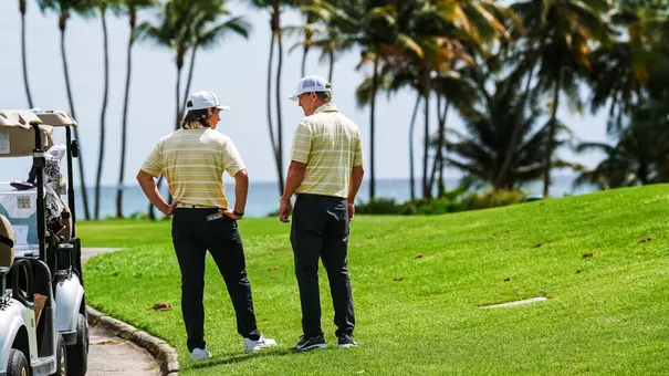 Nicholas Prieto and Head Coach Jerry Haas