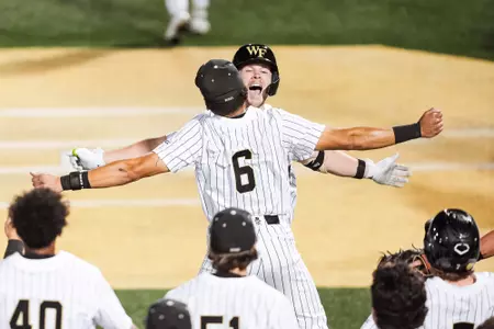 The Deacons' game against the Costal Carolina Chanticleers on Tuesday, April 14th, 2026 at David F. Couch Ballpark in Winston-Salem, NC / Wake Forest Athletics