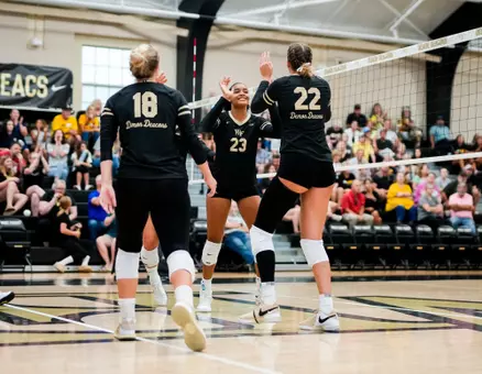 The Deacons’ game against the App State Mountaineers on Saturday, August 23, 2025 at Reynolds Gymnasium in Winston-Salem, NC / Wake Forest Athletics
