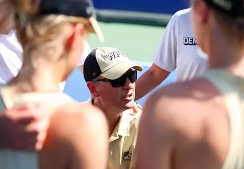The Deacons’ game against the Syracuse Orange in the ACC Tournament on Wednesday, April 15, 2026 at Cary Tennis Park in Cary, NC / Wake Forest Athletics