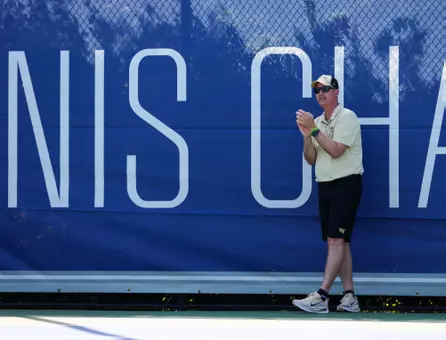 The Deacons’ game against the Syracuse Orange in the ACC Tournament on Wednesday, April 15, 2026 at Cary Tennis Park in Cary, NC / Wake Forest Athletics