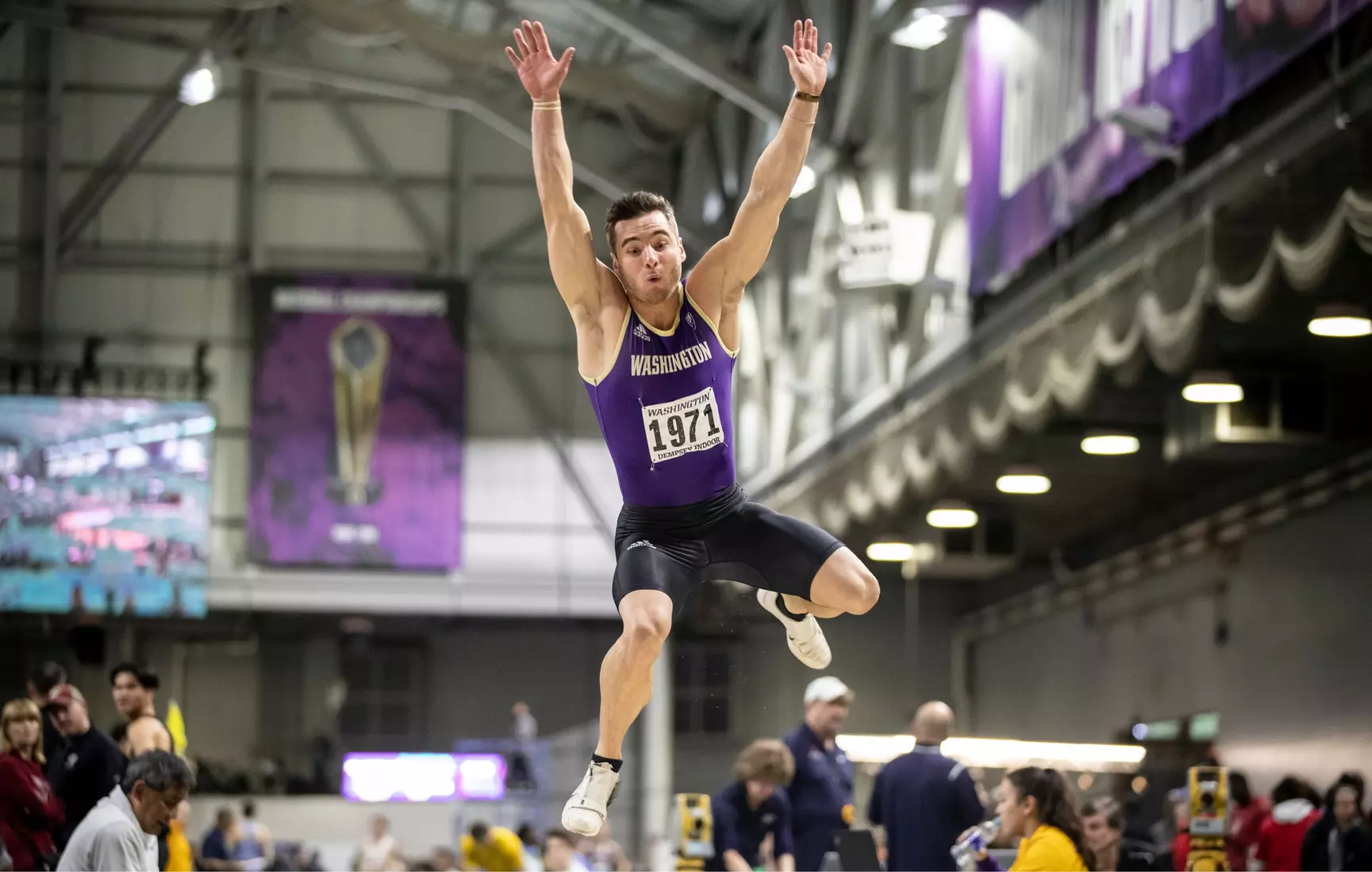 University of Washington track team hosts the 2020 Indoor Preview at the Dempsey Center on Saturday, January 18, 2020, in Seattle.