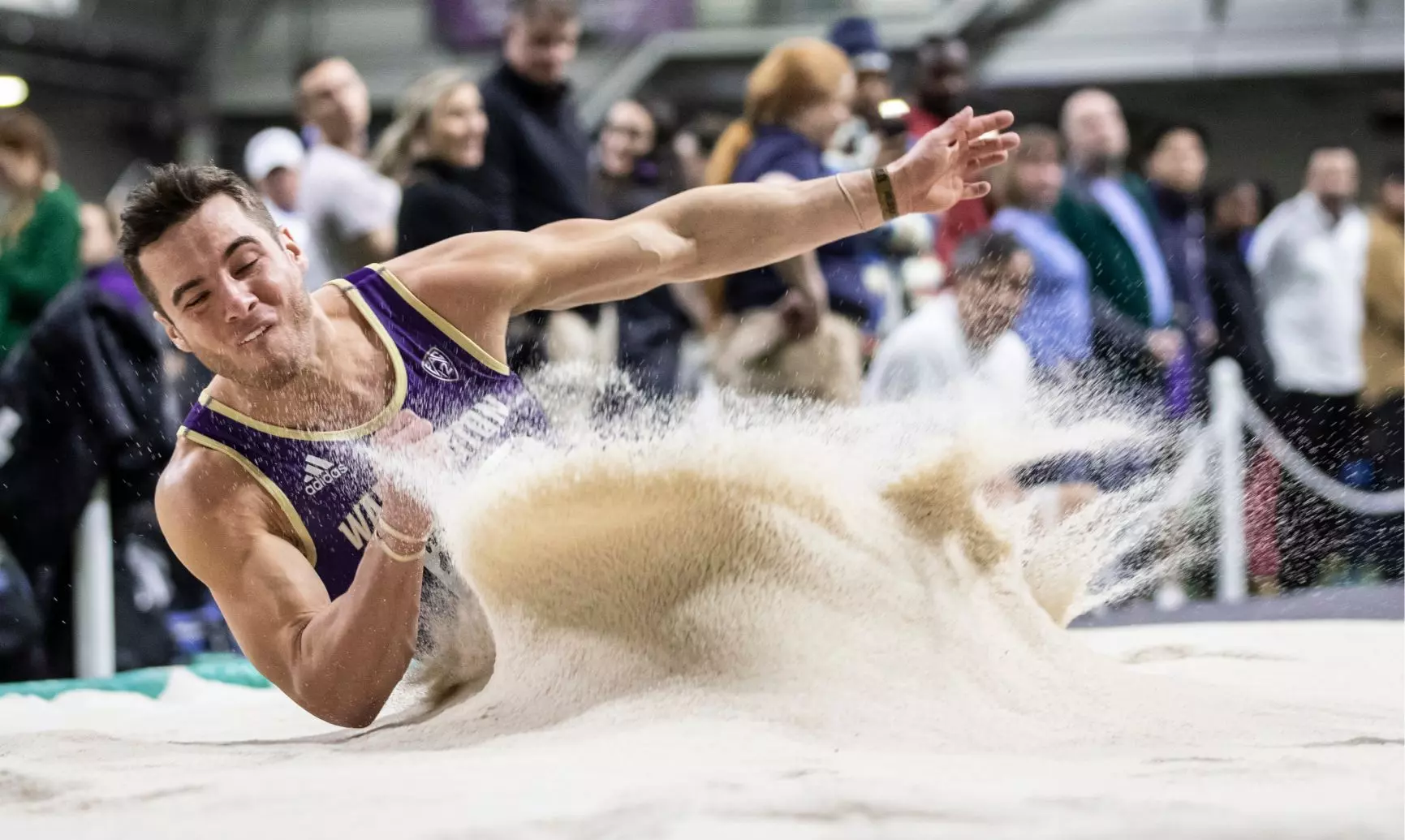 University of Washington track team hosts the 2020 Indoor Preview at the Dempsey Center on Saturday, January 18, 2020, in Seattle.