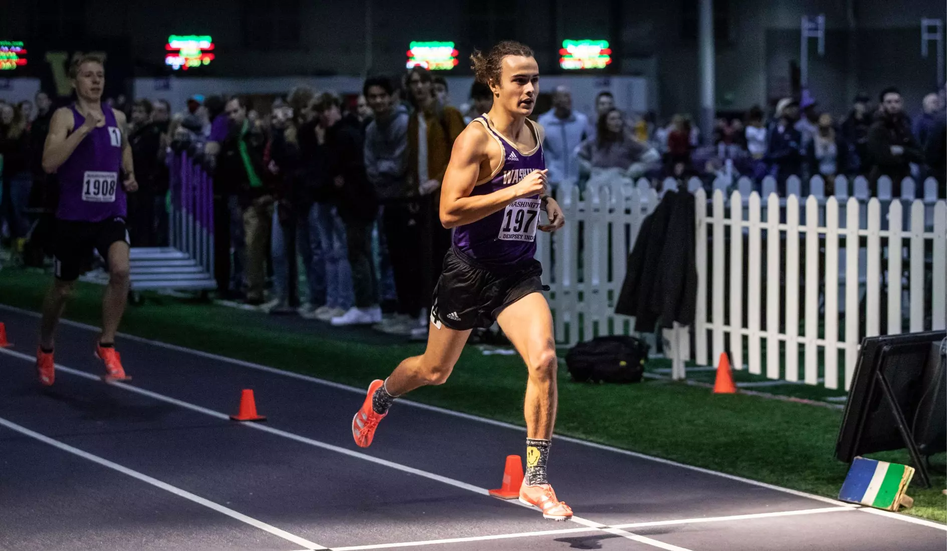 University of Washington track team hosts the 2020 Indoor Preview at the Dempsey Center on Saturday, January 18, 2020, in Seattle.