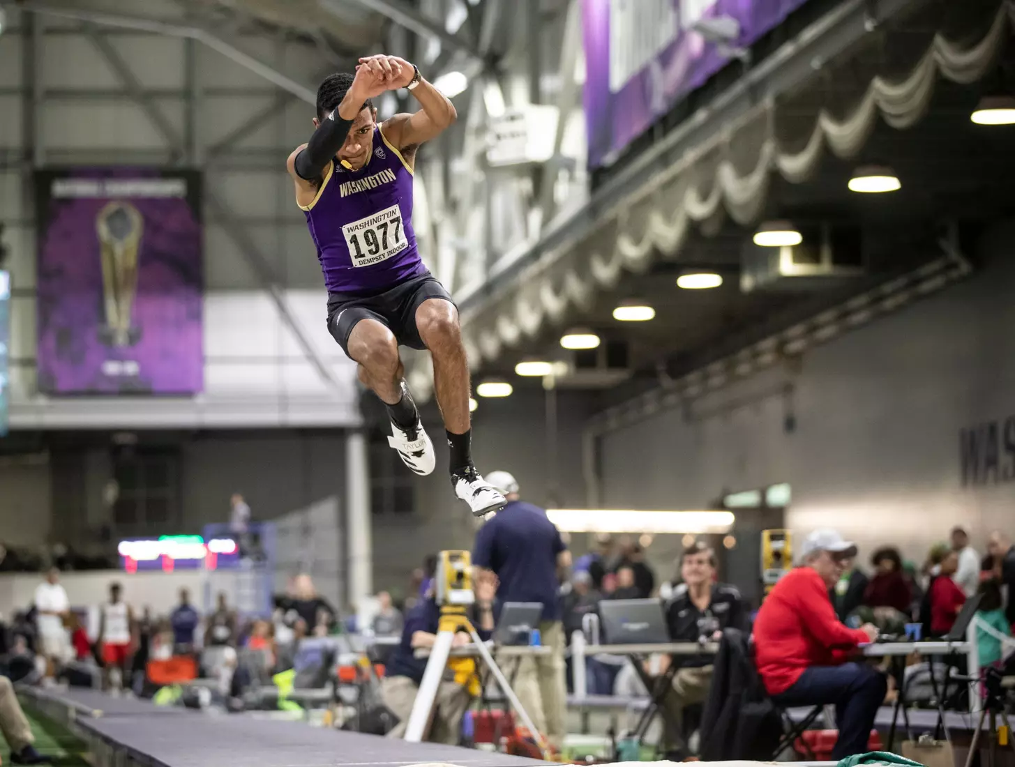 University of Washington track team hosts the 2020 Indoor Preview at the Dempsey Center on Saturday, January 18, 2020, in Seattle.