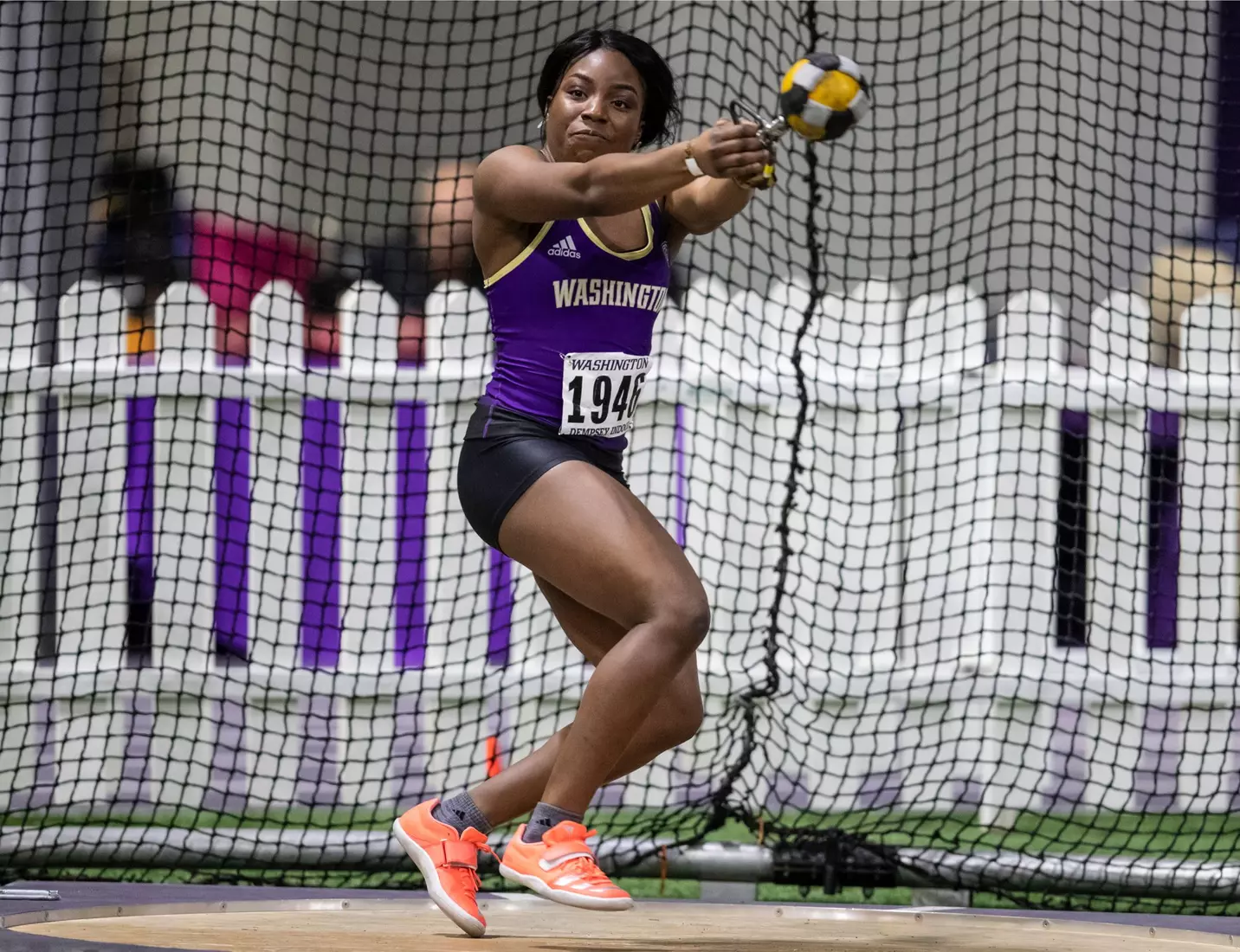 University of Washington track team hosts the 2020 Indoor Preview at the Dempsey Center on Saturday, January 18, 2020, in Seattle.