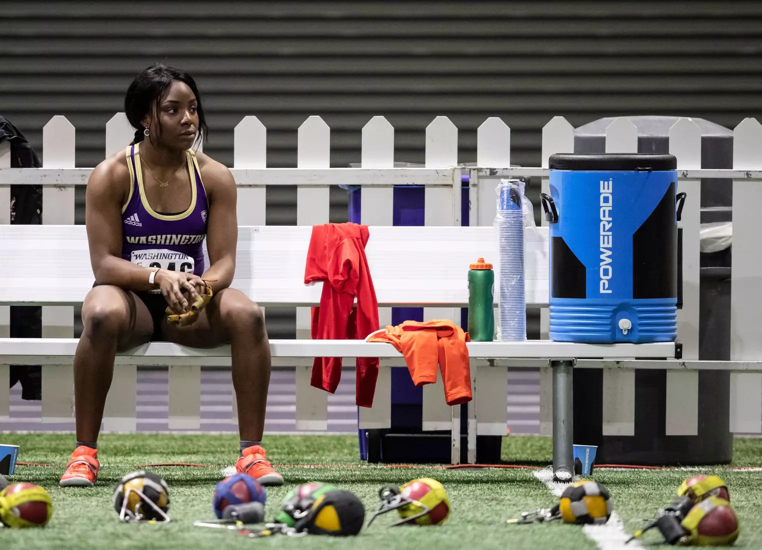 University of Washington track team hosts the 2020 Indoor Preview at the Dempsey Center on Saturday, January 18, 2020, in Seattle.
