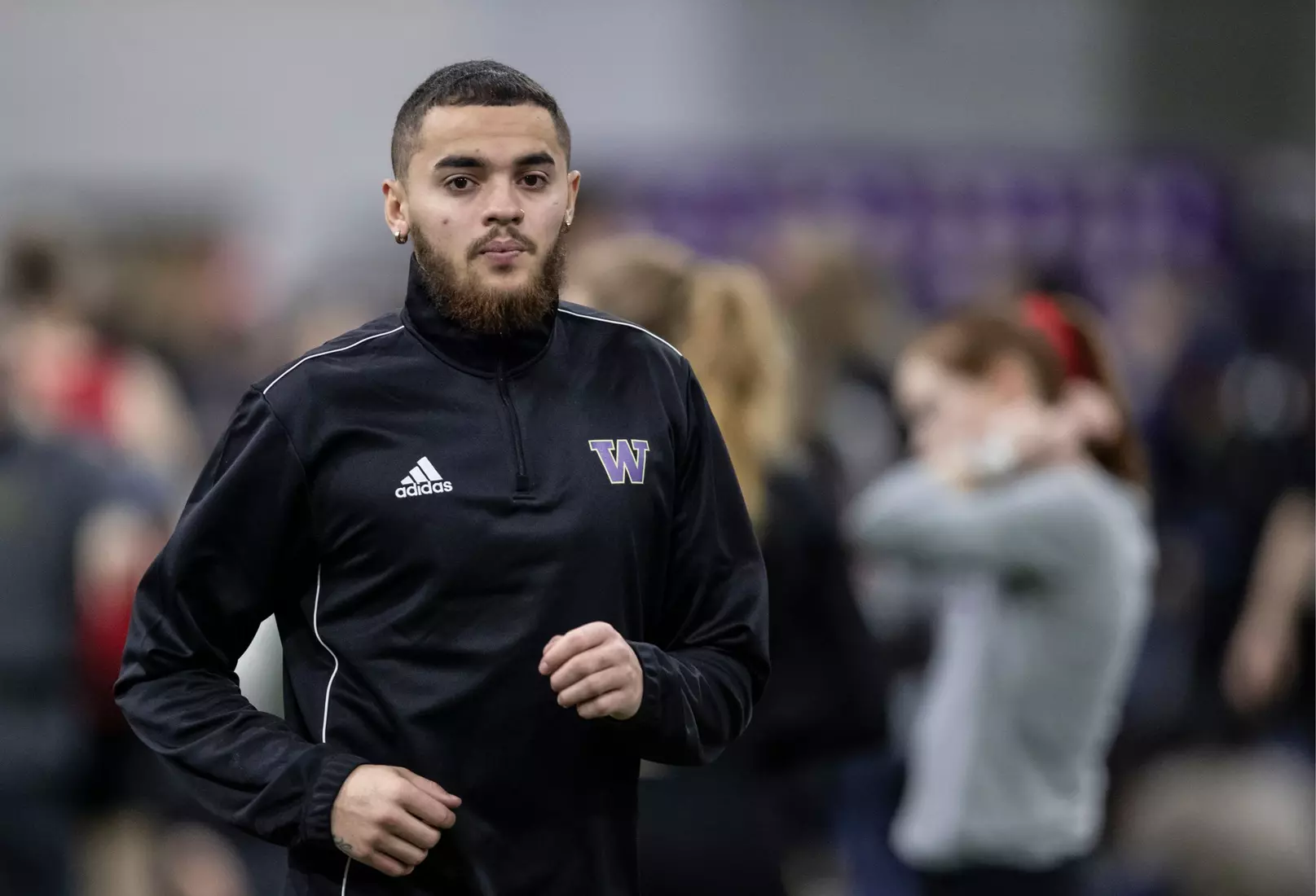 University of Washington track team hosts the 2020 Indoor Preview at the Dempsey Center on Saturday, January 18, 2020, in Seattle.