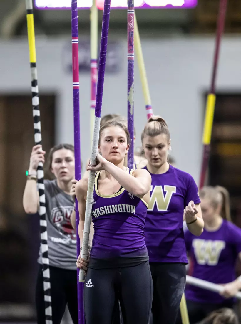 University of Washington track team hosts the 2020 Indoor Preview at the Dempsey Center on Saturday, January 18, 2020, in Seattle.
