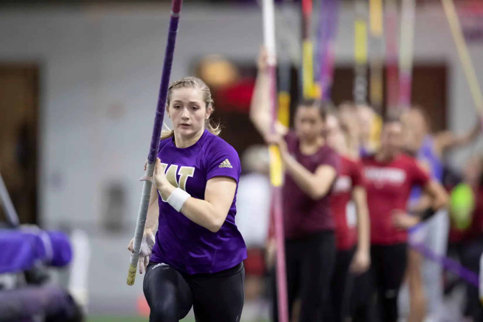 University of Washington track team hosts the 2020 Indoor Preview at the Dempsey Center on Saturday, January 18, 2020, in Seattle.