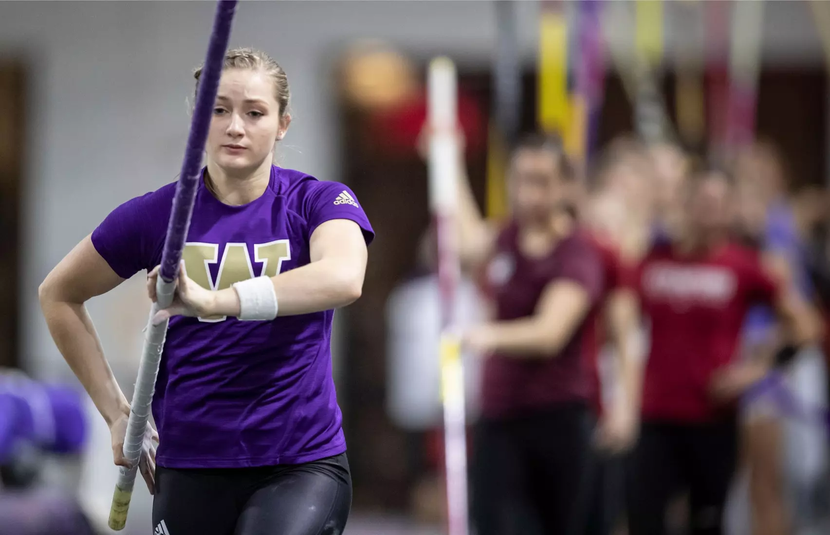 University of Washington track team hosts the 2020 Indoor Preview at the Dempsey Center on Saturday, January 18, 2020, in Seattle.