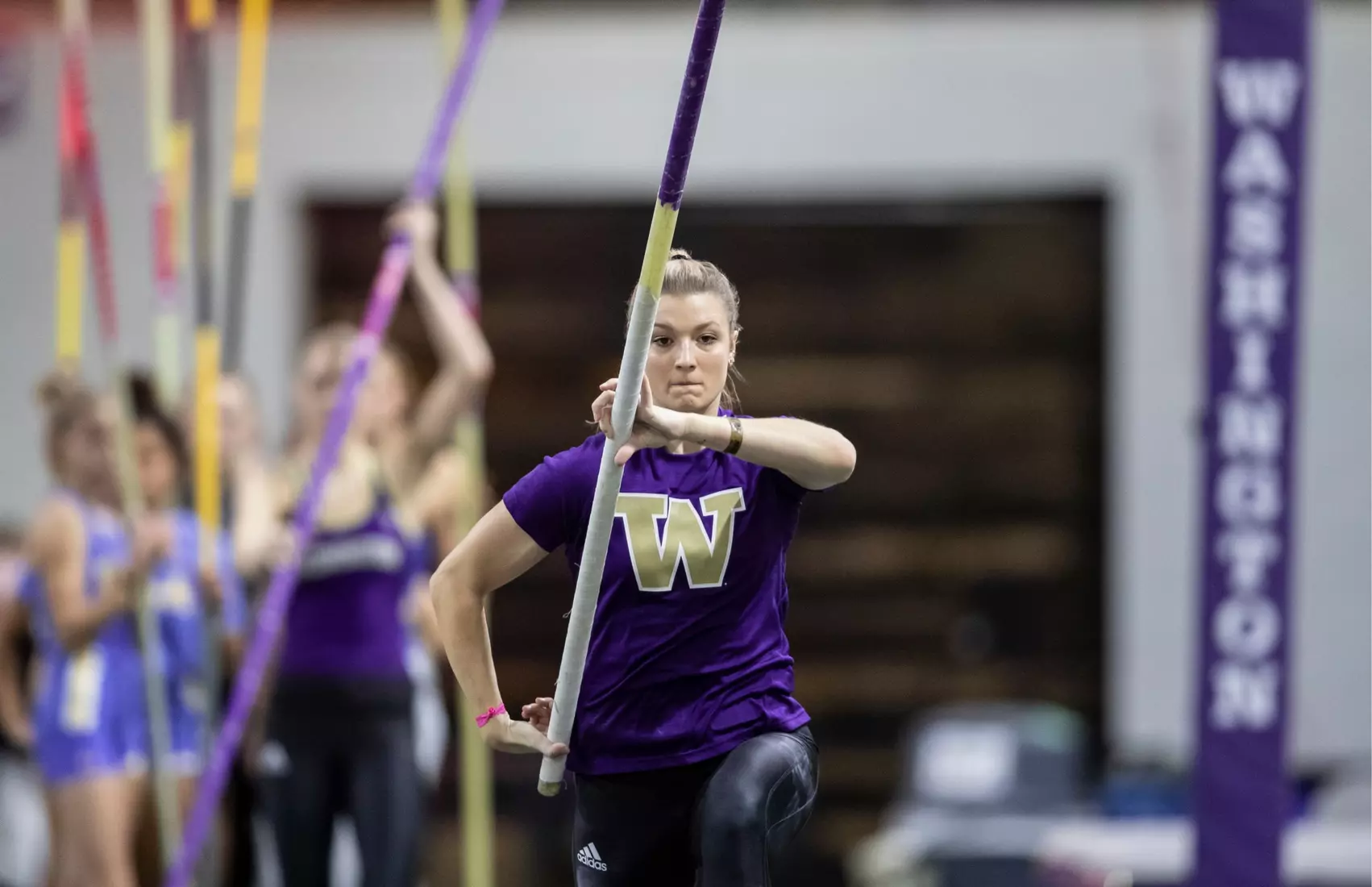 University of Washington track team hosts the 2020 Indoor Preview at the Dempsey Center on Saturday, January 18, 2020, in Seattle.