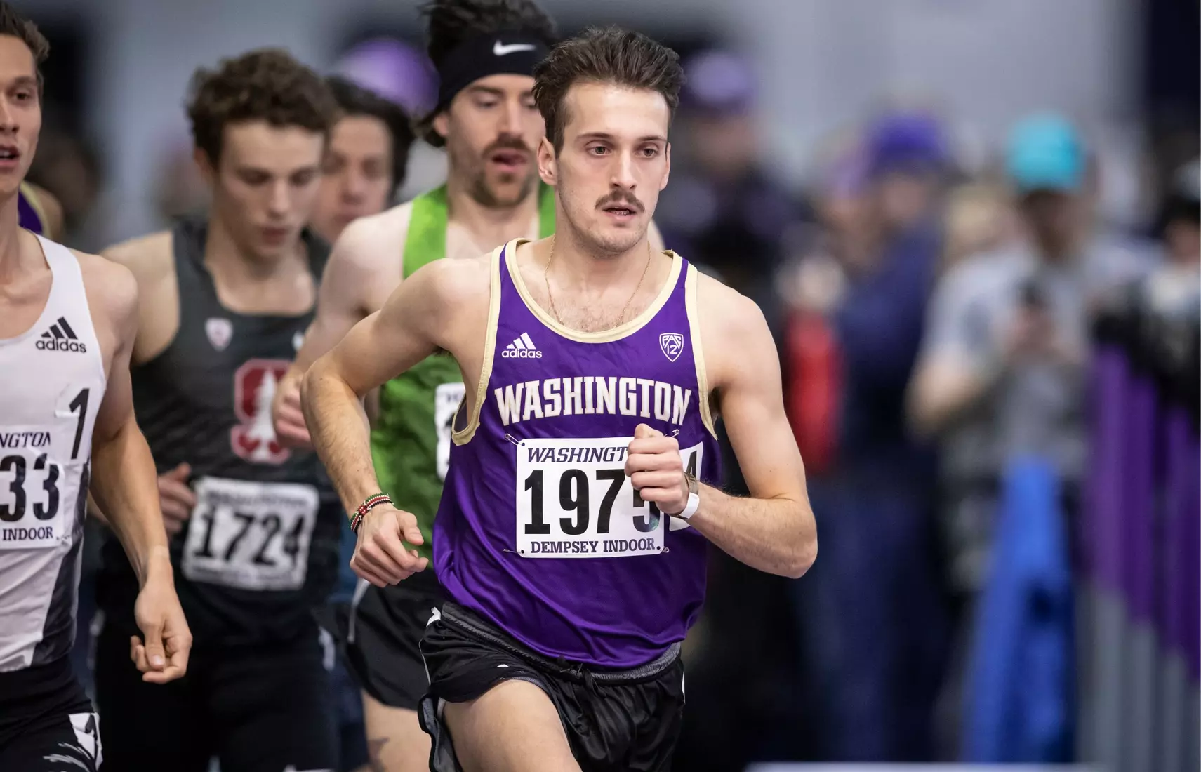 University of Washington track team hosts the 2020 Indoor Preview at the Dempsey Center on Saturday, January 18, 2020, in Seattle.
