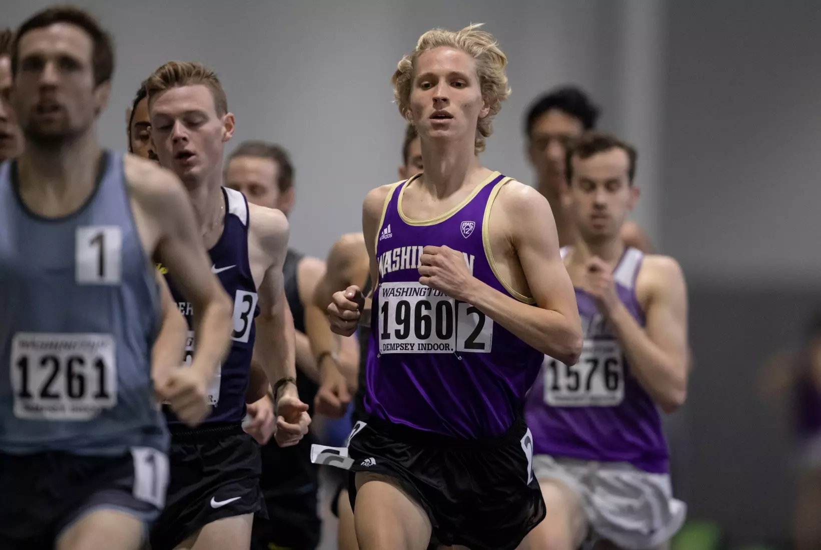 University of Washington track team hosts the 2020 Indoor Preview at the Dempsey Center on Saturday, January 18, 2020, in Seattle.