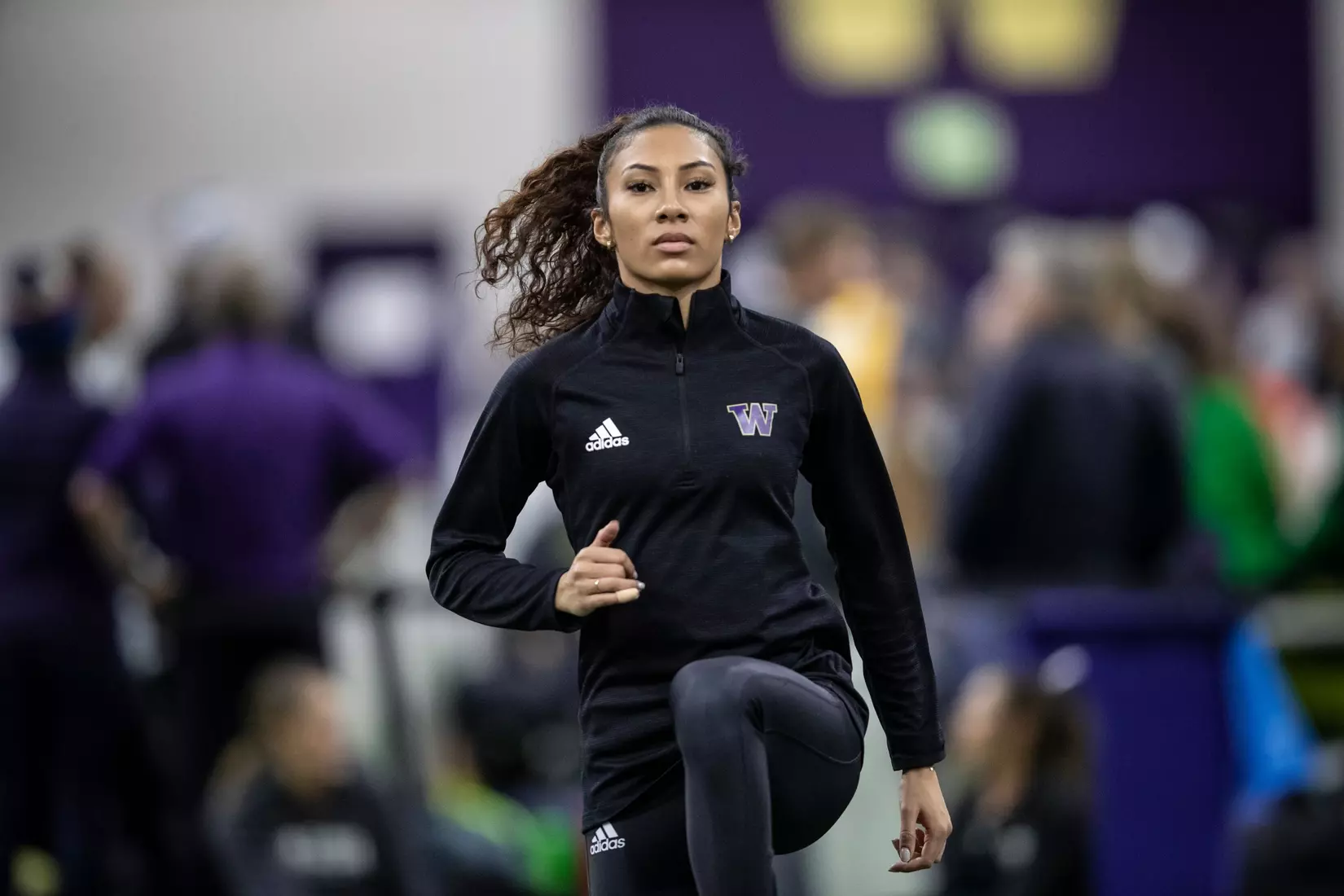 University of Washington track team hosts the 2020 Indoor Preview at the Dempsey Center on Saturday, January 18, 2020, in Seattle.