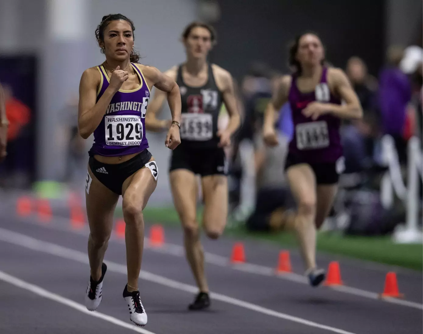 University of Washington track team hosts the 2020 Indoor Preview at the Dempsey Center on Saturday, January 18, 2020, in Seattle.