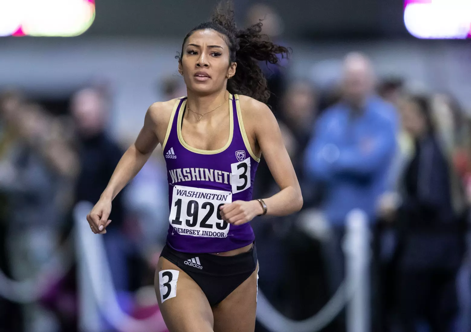 University of Washington track team hosts the 2020 Indoor Preview at the Dempsey Center on Saturday, January 18, 2020, in Seattle.