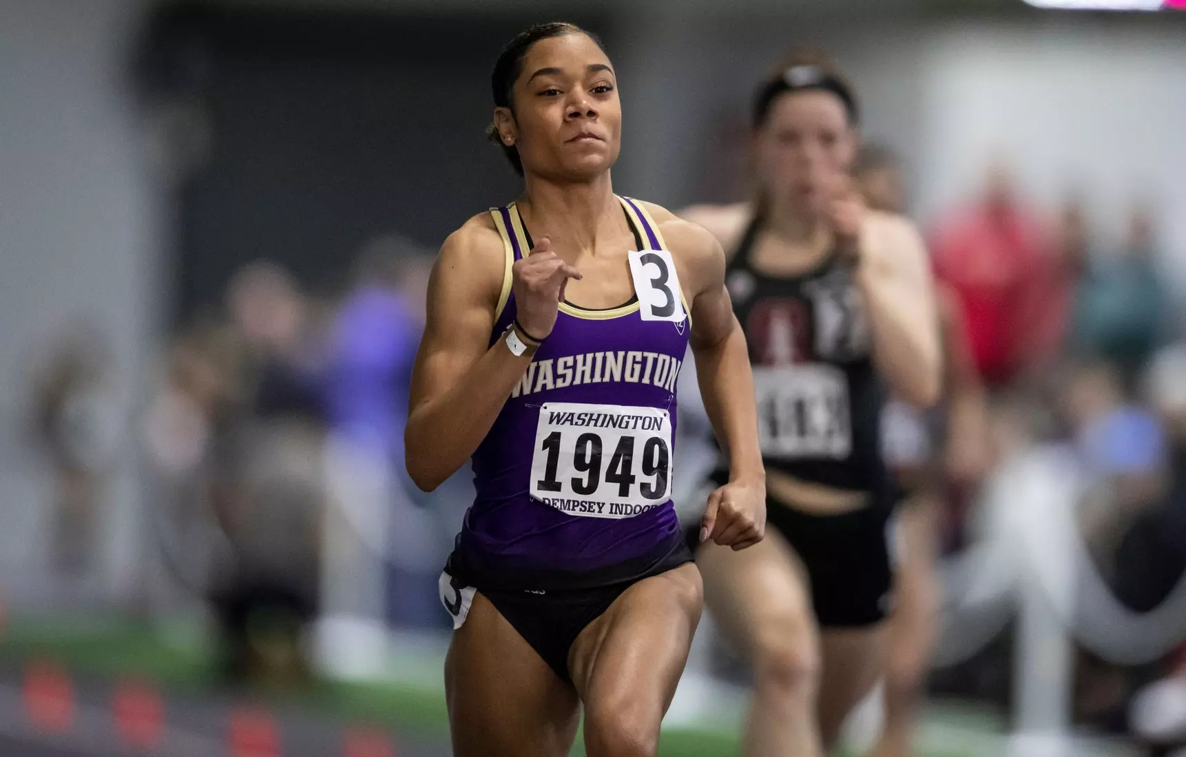 University of Washington track team hosts the 2020 Indoor Preview at the Dempsey Center on Saturday, January 18, 2020, in Seattle.
