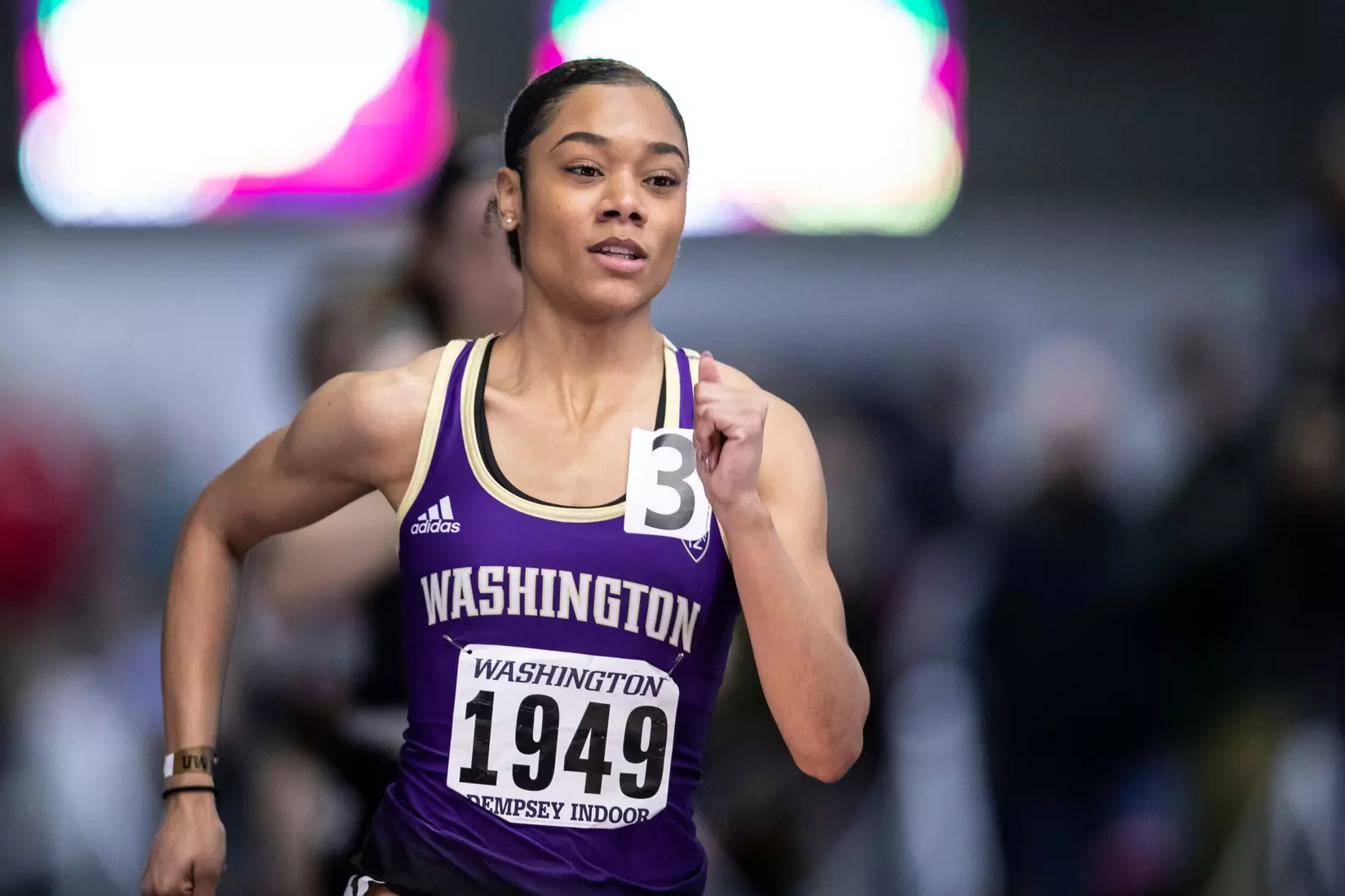 University of Washington track team hosts the 2020 Indoor Preview at the Dempsey Center on Saturday, January 18, 2020, in Seattle.