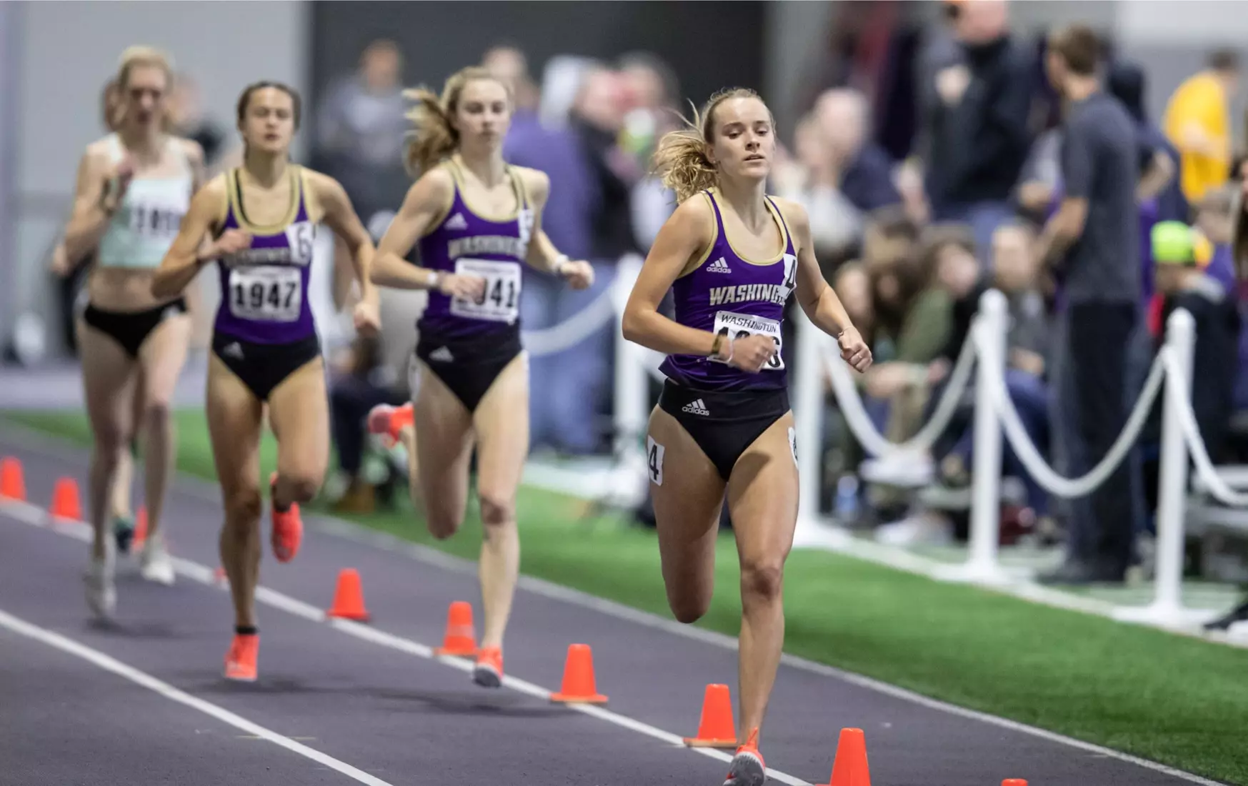 University of Washington track team hosts the 2020 Indoor Preview at the Dempsey Center on Saturday, January 18, 2020, in Seattle.